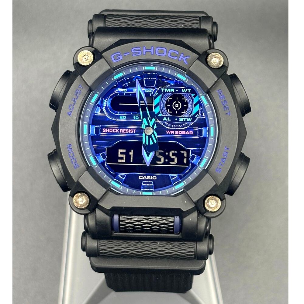 Casio G-Shock GA900VB-1A Virtual Blue Series Analog Digital Watch NIB